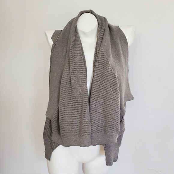 All Saints Sweaters - AllSaints Spitalfields Jacks Place Kumara Gilet Sleeveless Waterfall Cardigan
